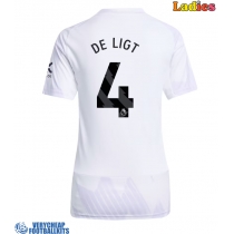Manchester United Matthijs de Ligt #4 Replica Away Shirt Ladies 2025-26 Short Sleeve